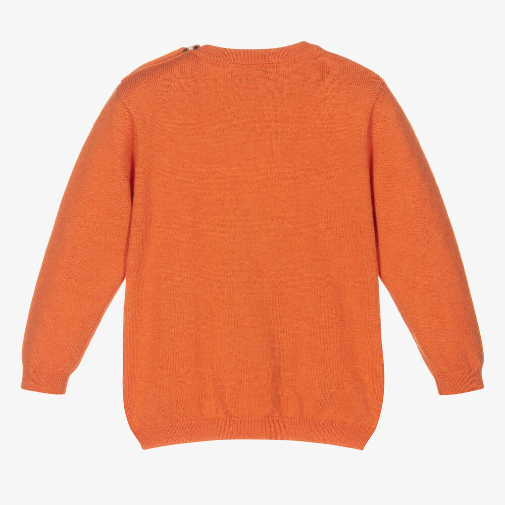 Boys orange sweater clearance