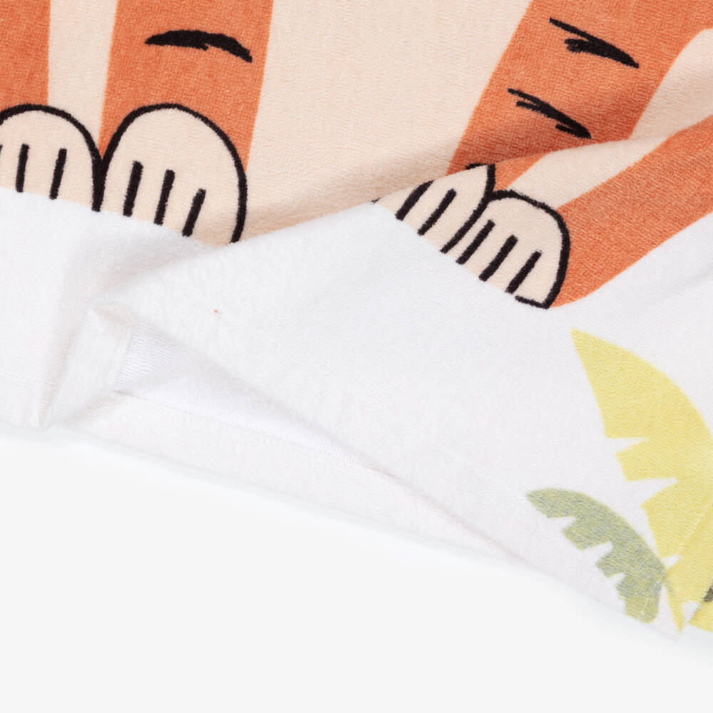 Mayoral-Boys Orange Tiger Hooded Towel | Childrensalon Outlet