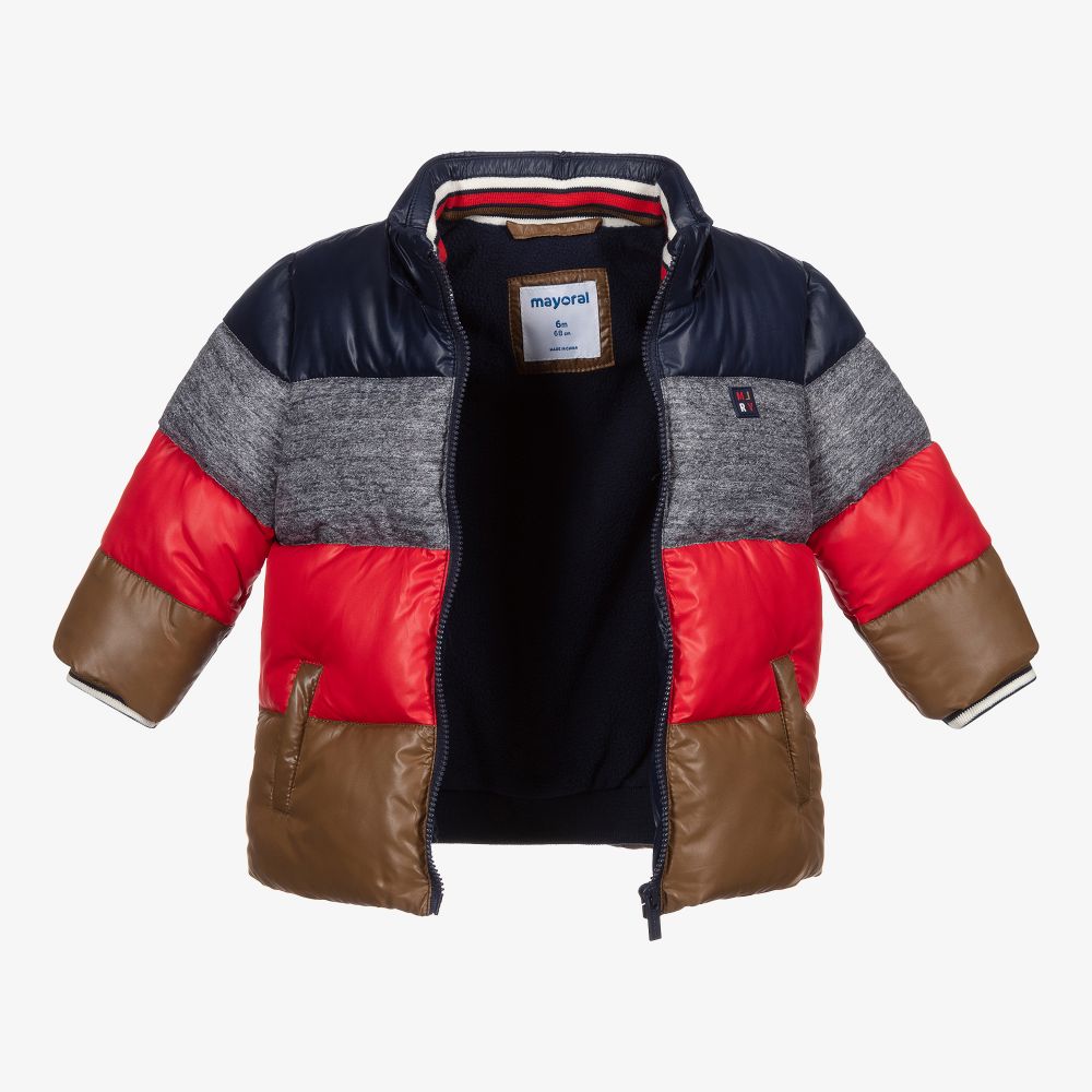 Mayoral-Boys Padded Hooded Coat | Childrensalon Outlet