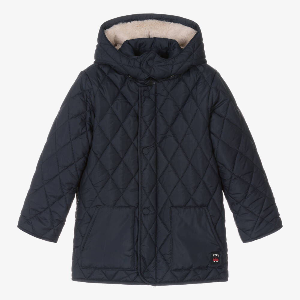 Mayoral-Boys Quilted Navy Jacket | Childrensalon Outlet
