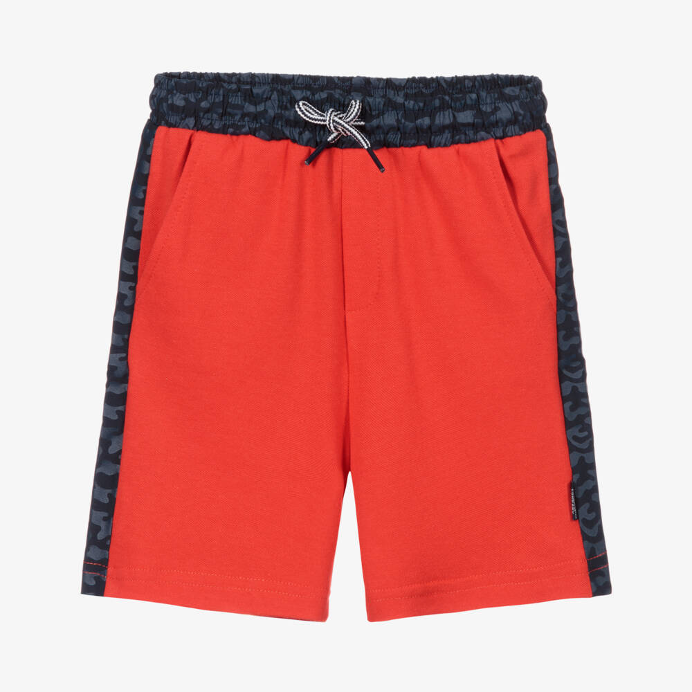 Mayoral-Красно-черные шорты из джерси для мальчиков | Childrensalon Outlet