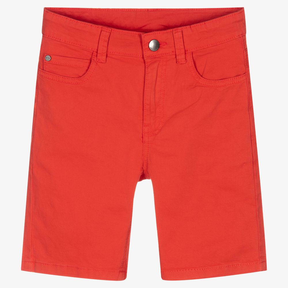 Mayoral Nukutavake Boys Red Chino Shorts Childrensalon Outlet