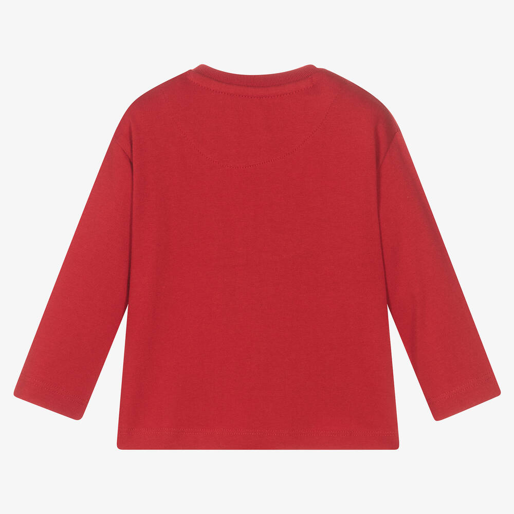 Mayoral-Boys Red Cotton Interactive Top | Childrensalon Outlet