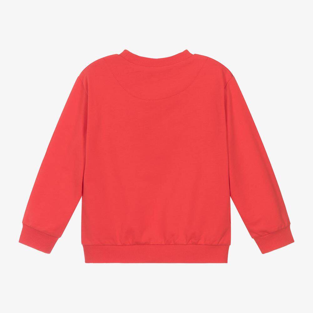 Mayoral-Boys Red Cotton Sail Boat Sweatshirt | Childrensalon Outlet