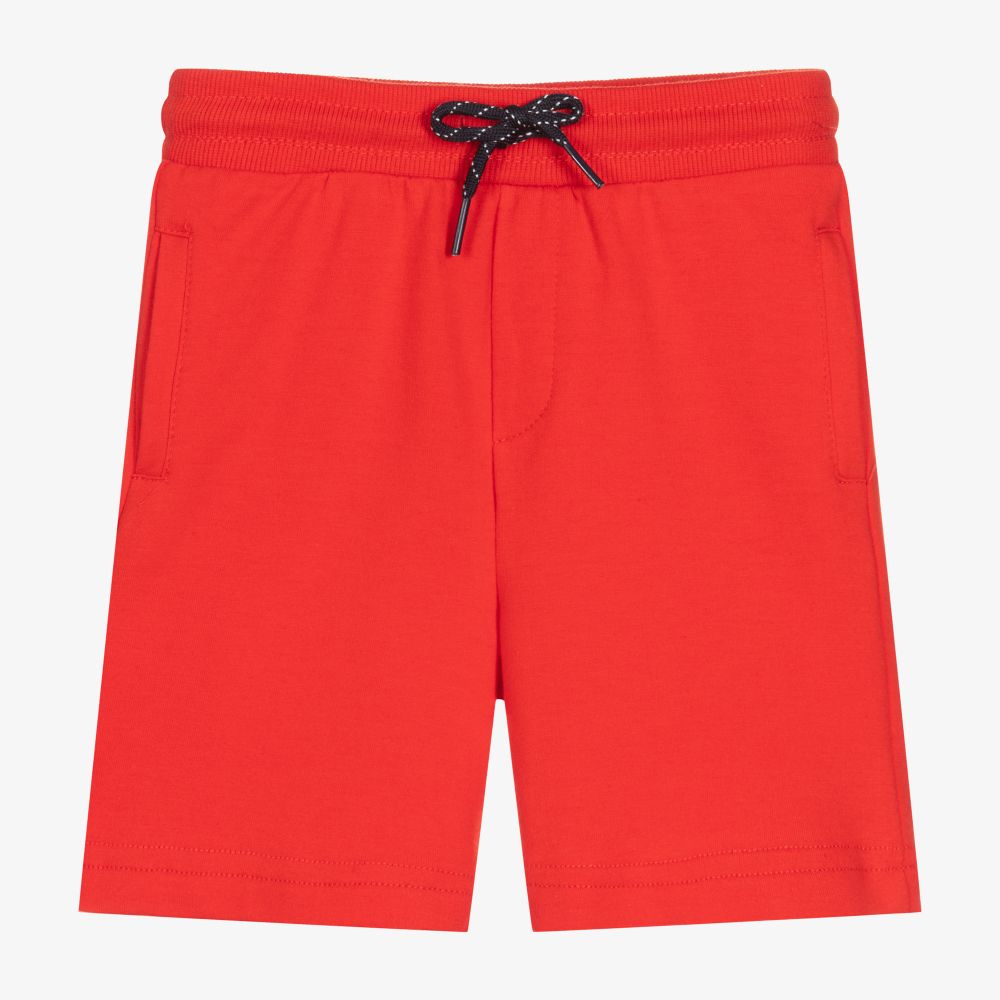 Mayoral - Boys Red Cotton Shorts | Childrensalon