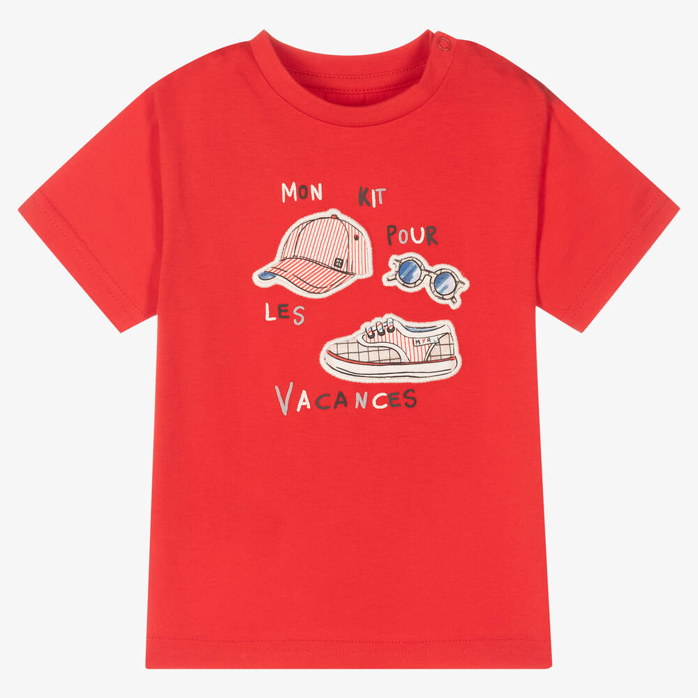 Mayoral - Rotes Baumwoll-T-Shirt für Jungen | Childrensalon