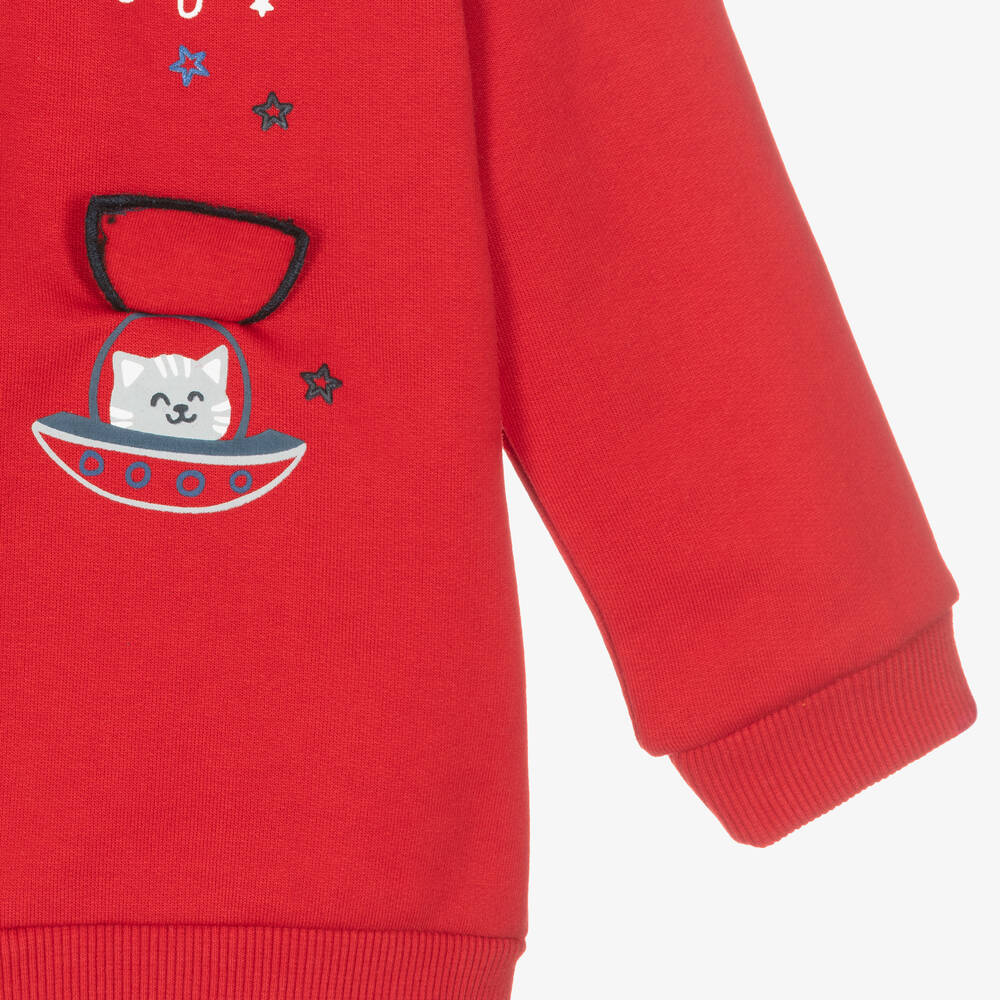 Mayoral-Красная хлопковая худи на молнии | Childrensalon Outlet