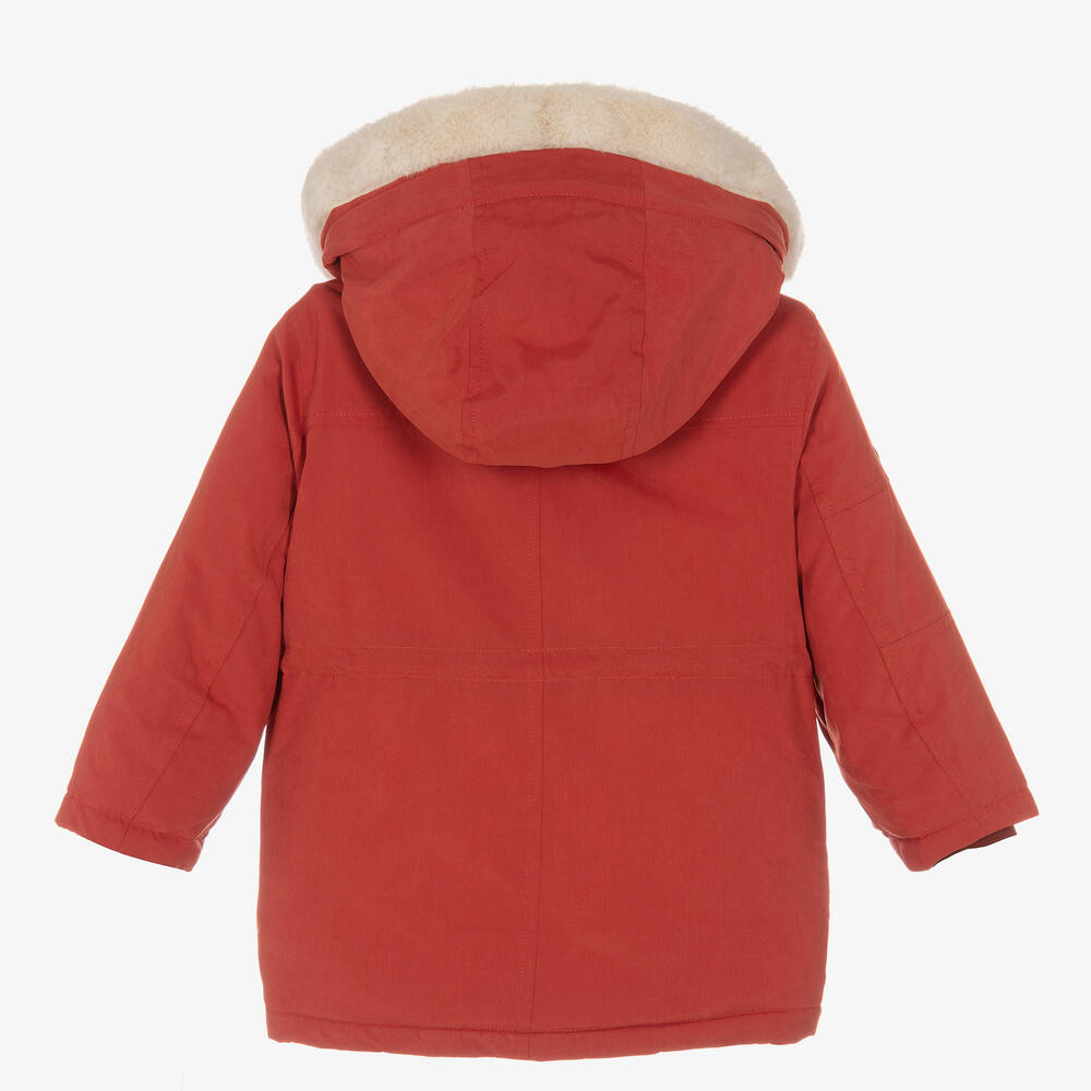 مايورال-Boys Red Hooded Parka | Childrensalon Outlet