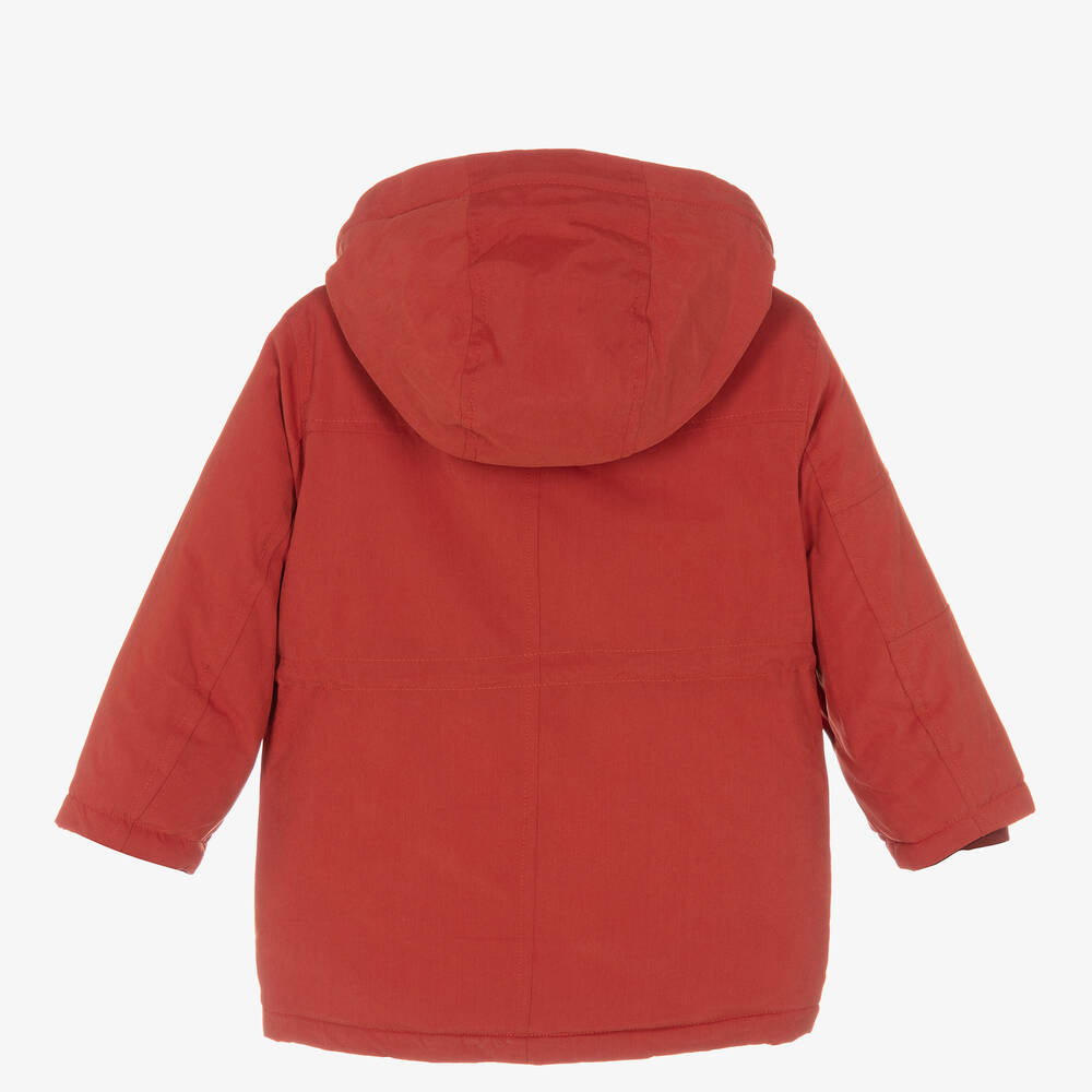 مايورال-Boys Red Hooded Parka | Childrensalon Outlet