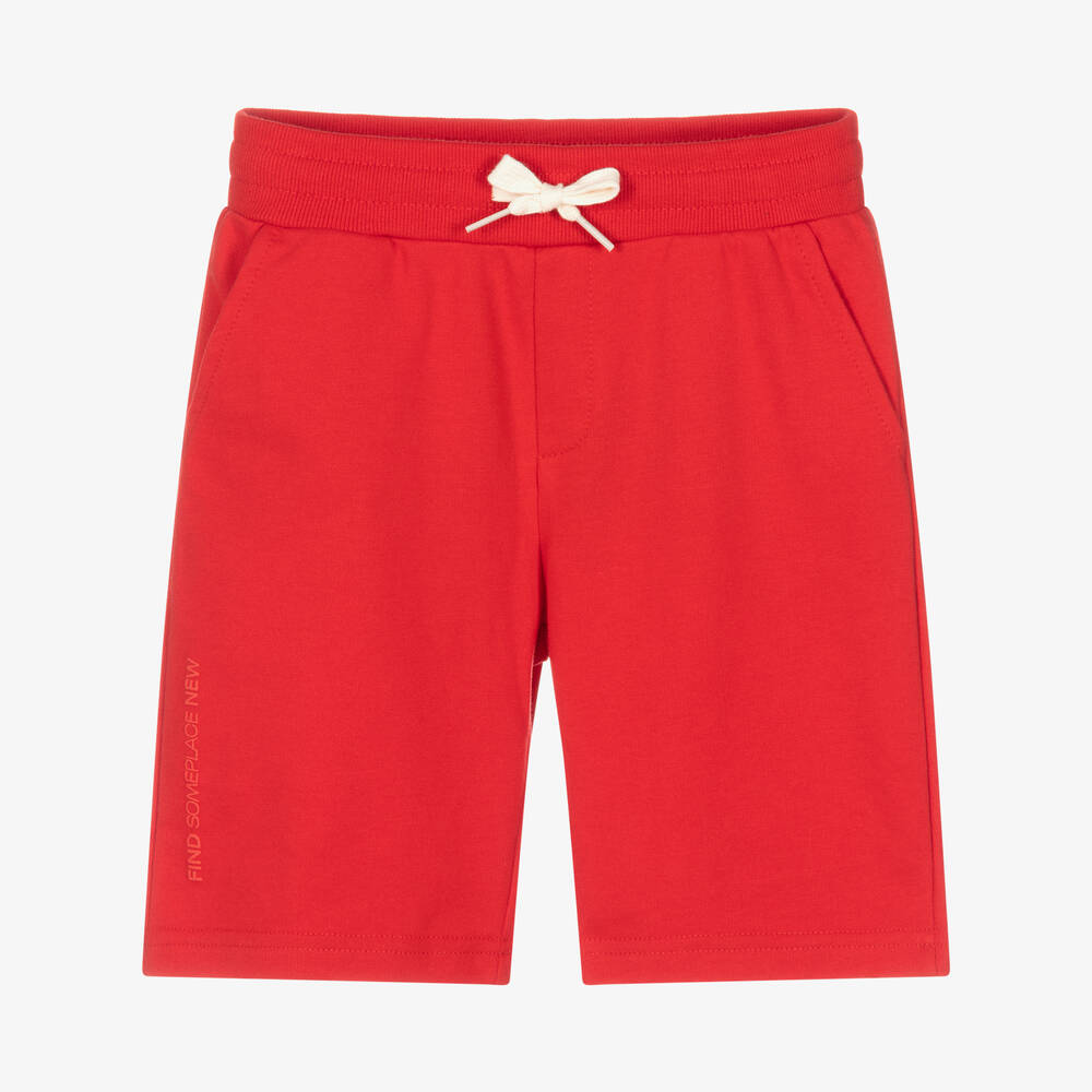 Mayoral - Boys Red Jersey Shorts | Childrensalon