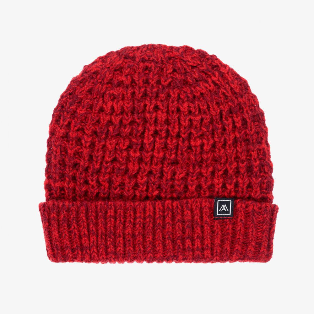Mayoral - قبعة أكريليك محبوك لون أحمر للأولاد | Childrensalon