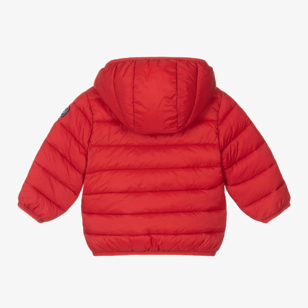 Mayoral-Boys Red Padded Hooded Jacket | Childrensalon Outlet