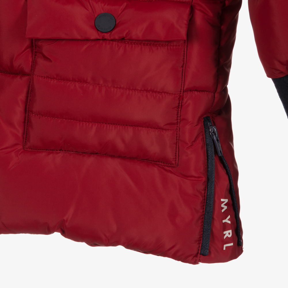 Boys red coat top