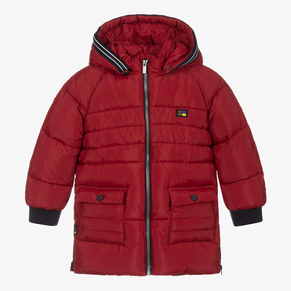 Mayoral - Boys Red Puffer Coat | Childrensalon