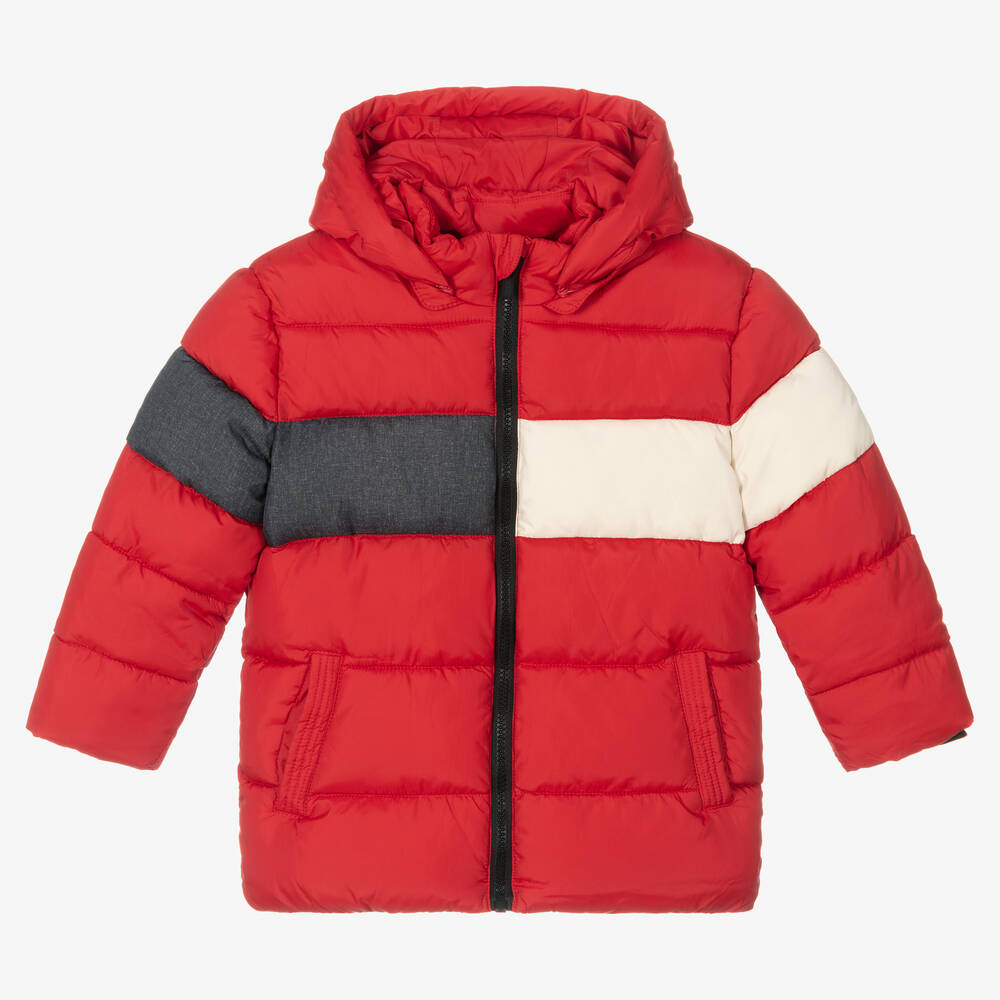 Mayoral - Boys Red Puffer Coat | Childrensalon