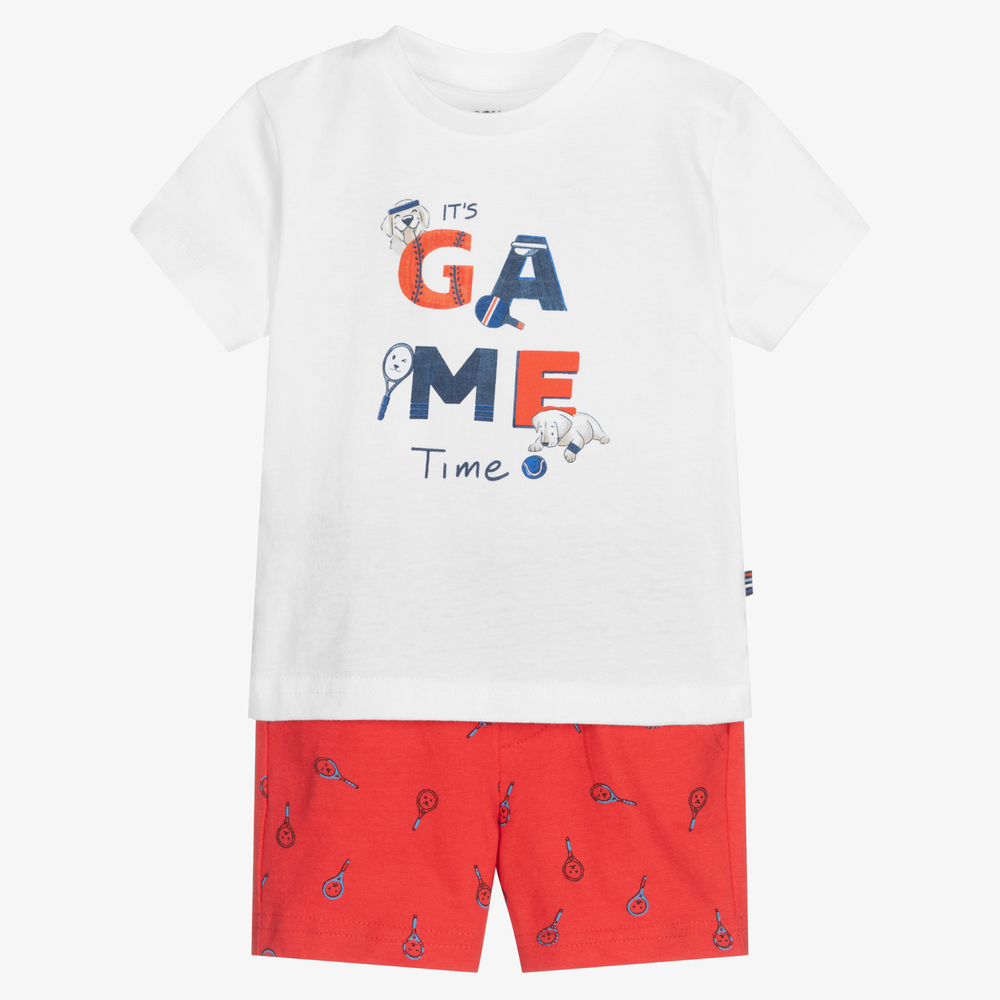 Mayoral - Rotes Shorts-Set für Jungen | Childrensalon