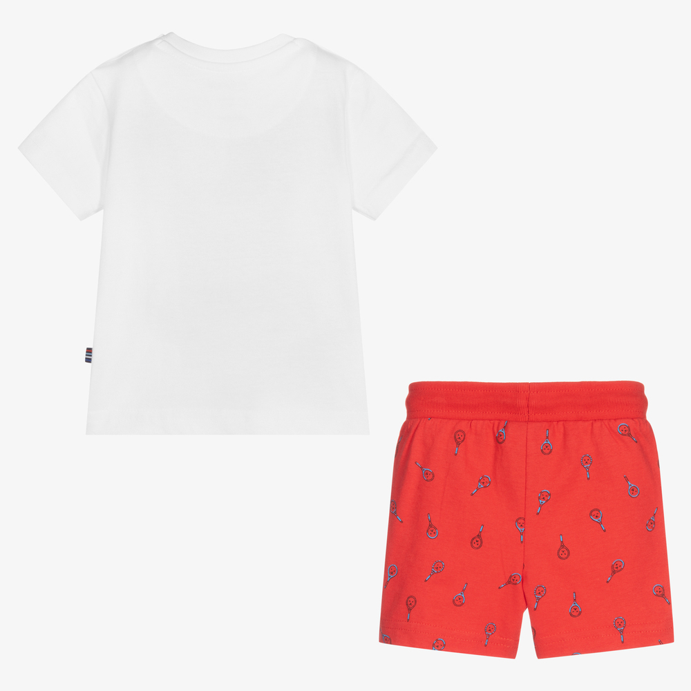 Mayoral-Футболка и красные шорты для мальчиков | Childrensalon Outlet