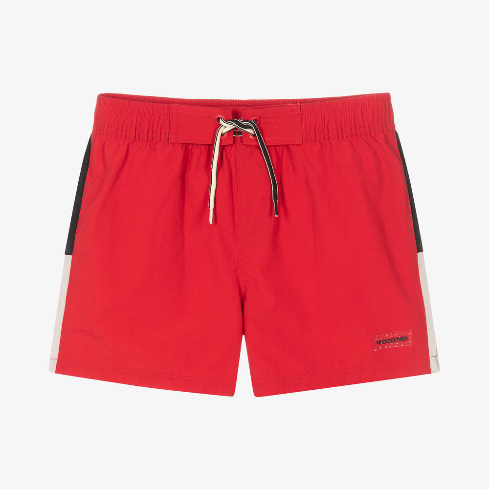 Mayoral Nukutavake-Boys Red Swim Shorts | Childrensalon Outlet