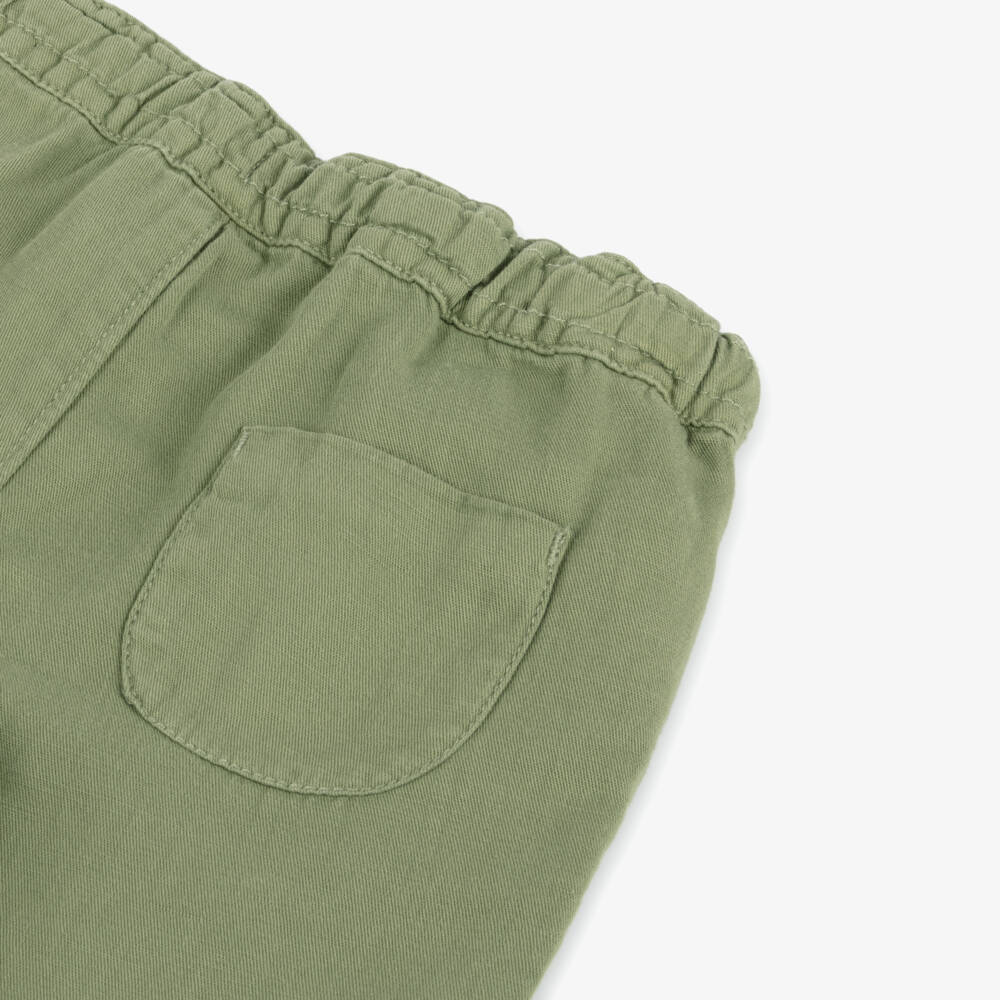 Mayoral-بنطلون كتان أخضر مريح للأولاد | Childrensalon Outlet