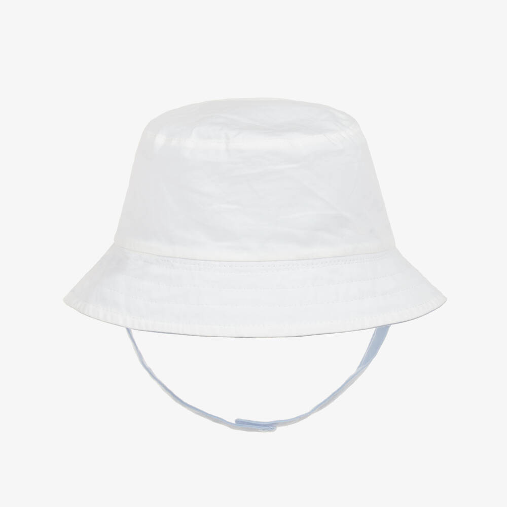 Mayoral Newborn-Boys Reversible Cotton Sky Hat | Childrensalon Outlet