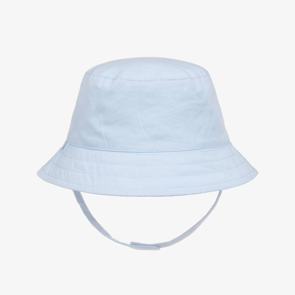Mayoral Newborn-Boys Reversible Cotton Sky Hat | Childrensalon Outlet