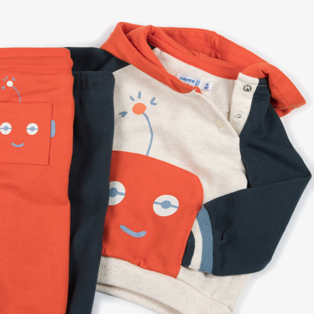 Mayoral-Boys Robot Design Cotton Tracksuit | Childrensalon Outlet