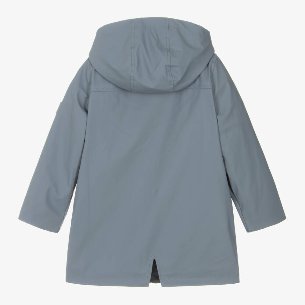 Mayoral-Boys Rubberised Blue Parka | Childrensalon Outlet