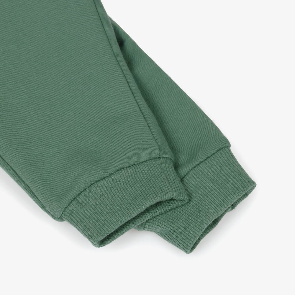 Mayoral-Boys Sage Green Cotton Jersey Drawstring Joggers | Childrensalon Outlet