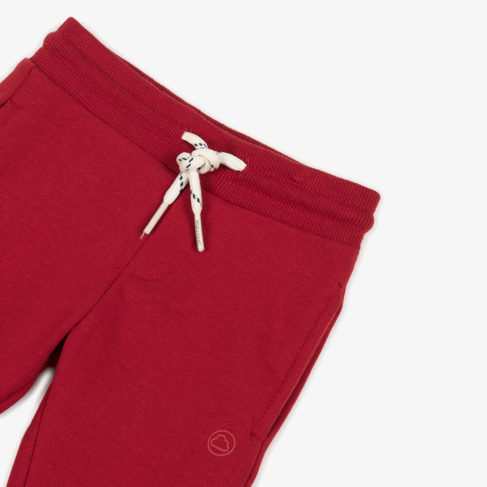 Mayoral-Boys Scarlet Cotton Blend Joggers | Childrensalon Outlet