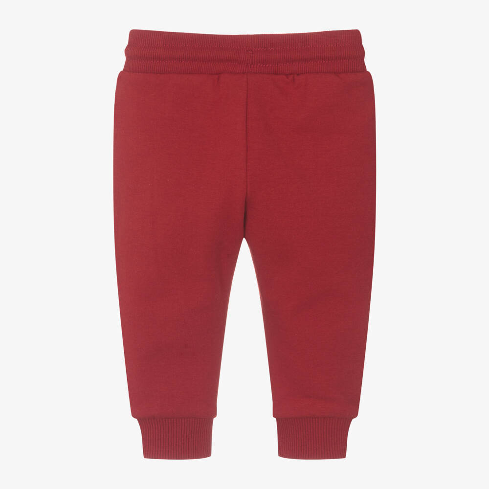 Mayoral-Boys Scarlet Cotton Blend Joggers | Childrensalon Outlet
