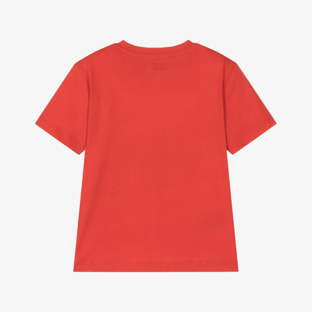 Mayoral-Boys Scarlet Cotton Postcard Tee | Childrensalon Outlet