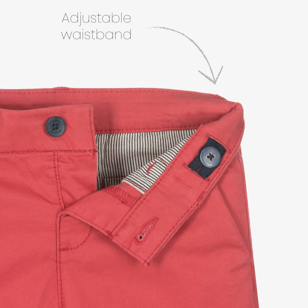 Mayoral-Boys Scarlet Twill Chino Pants | Childrensalon Outlet