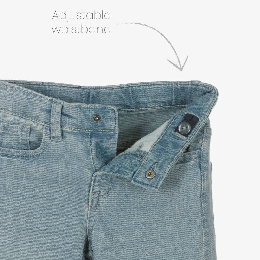 Mayoral-Boys Sky Blue Comfy Denim Pants | Childrensalon Outlet