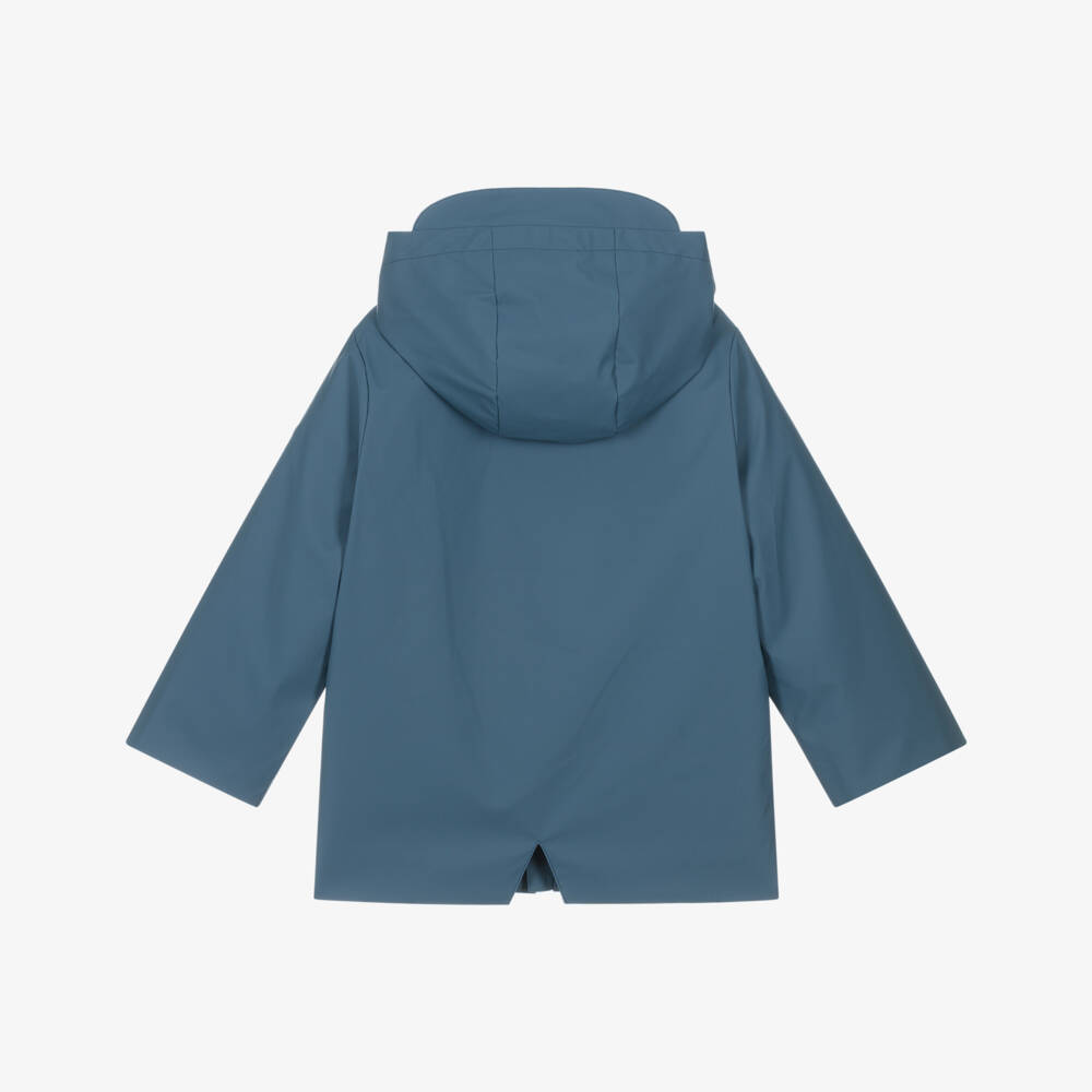 Mayoral-Boys Sky-Blue Hooded Waterproof Jacket | Childrensalon Outlet