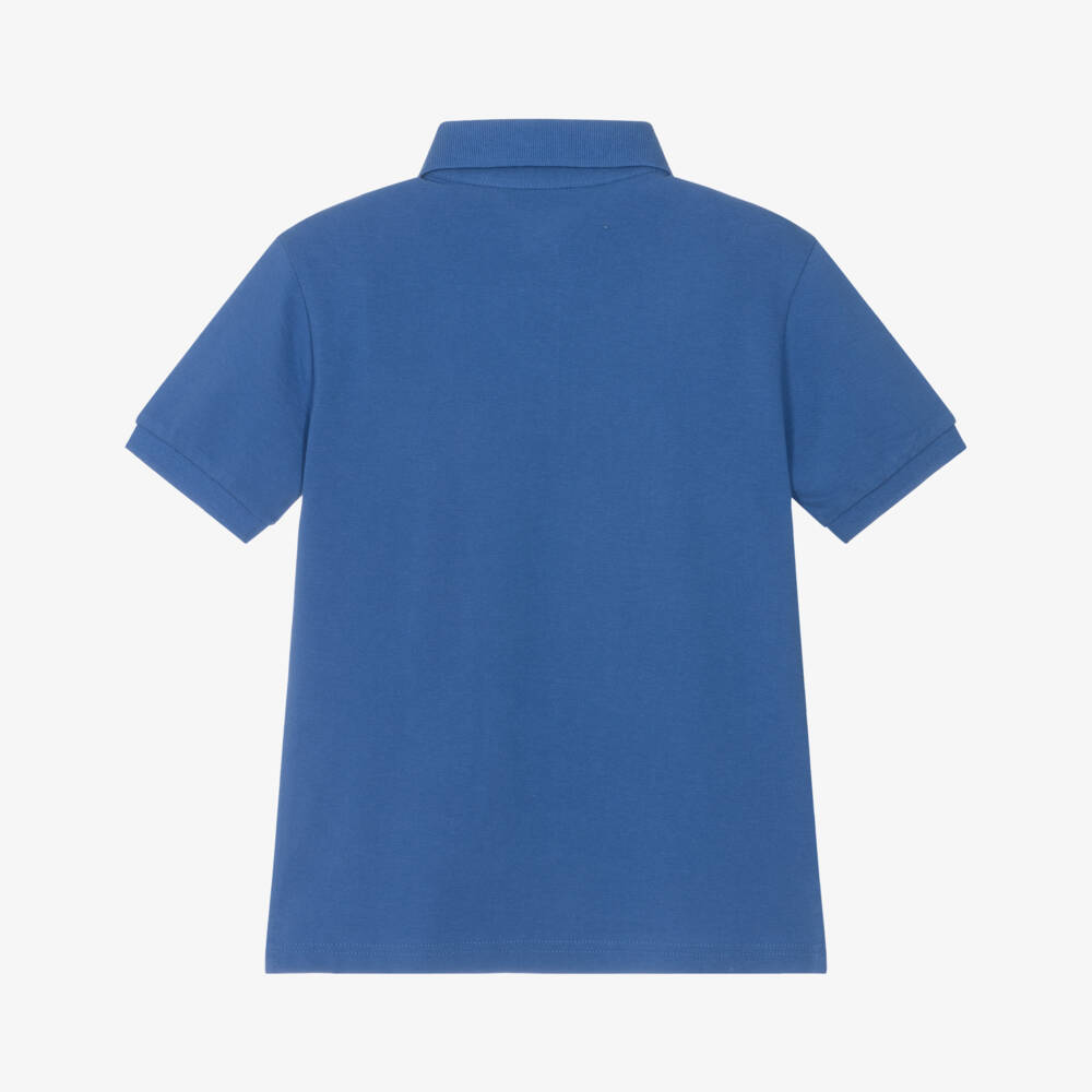 Mayoral Nukutavake-Boys Sky Cotton Polo Top | Childrensalon Outlet
