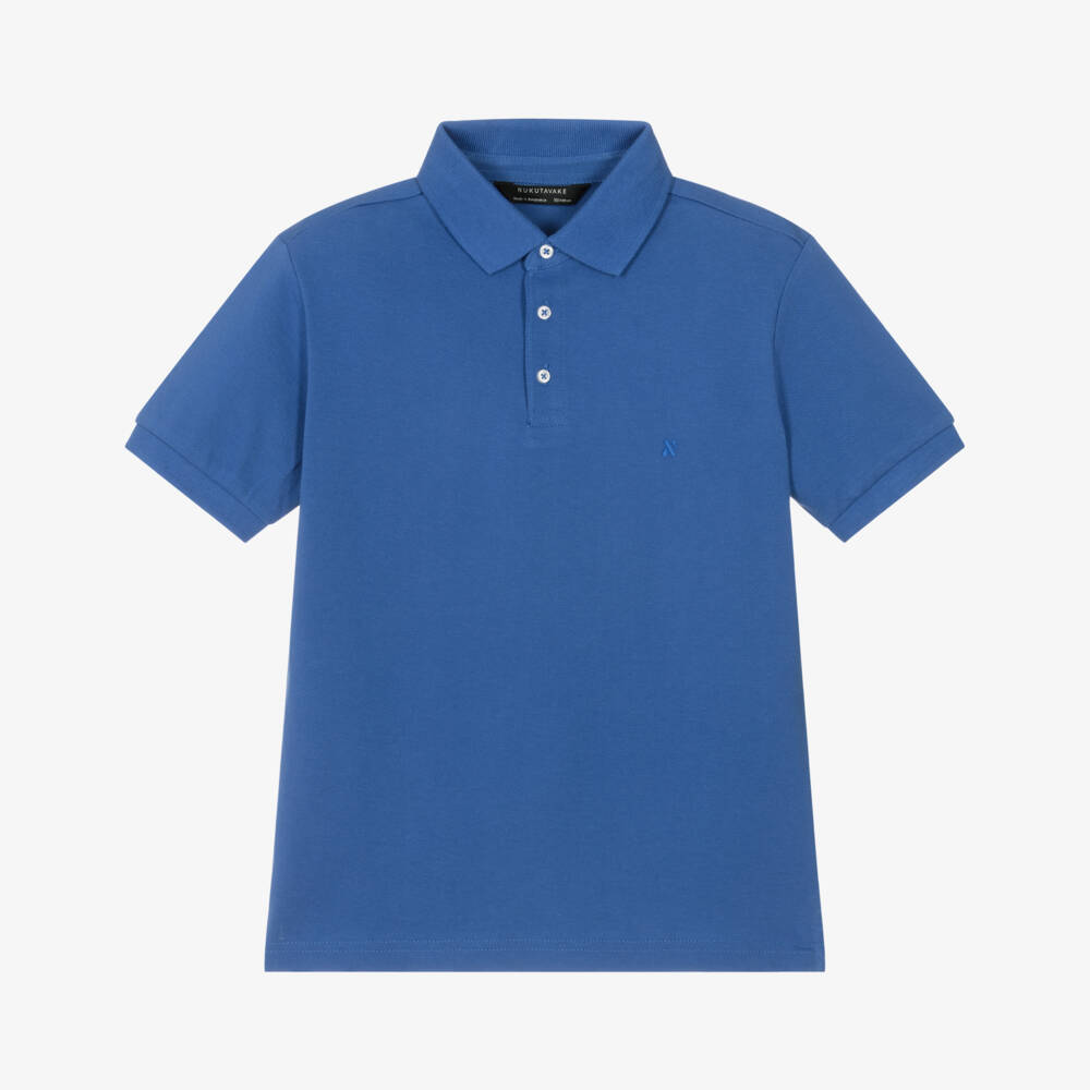Mayoral Nukutavake-Boys Sky Cotton Polo Top | Childrensalon Outlet