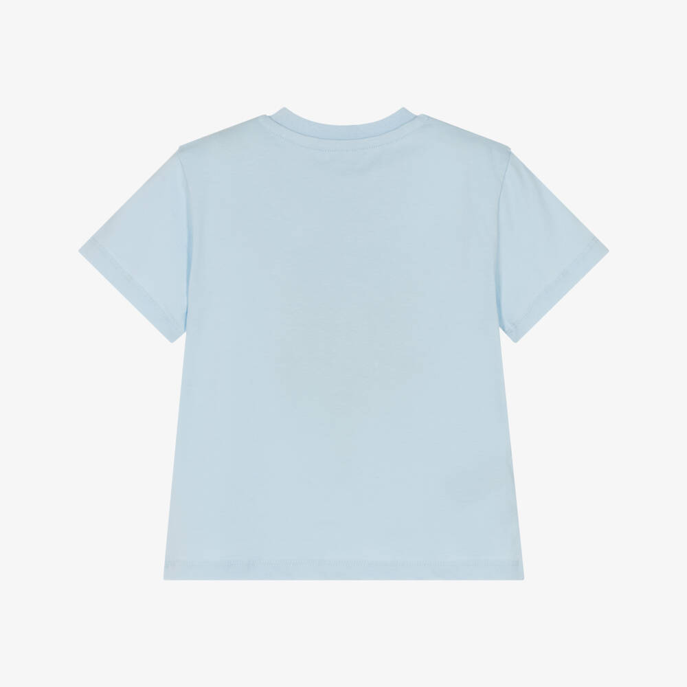 Mayoral-Boys Sky-Hued Cotton Tee | Childrensalon Outlet