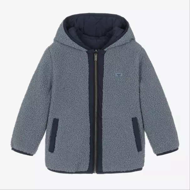 Mayoral-Boys Sky-Hued Double-Faced Jacket | Childrensalon Outlet