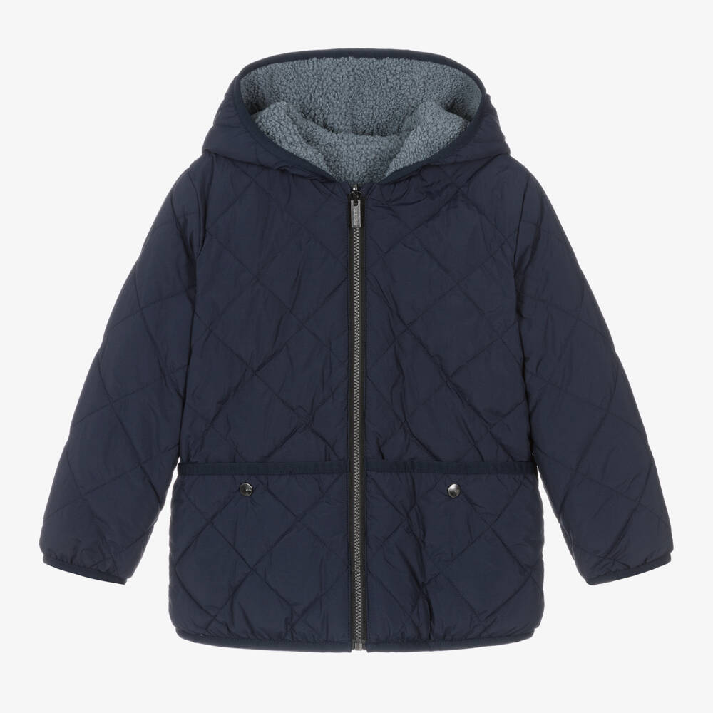 Mayoral-Boys Sky-Hued Double-Faced Jacket | Childrensalon Outlet