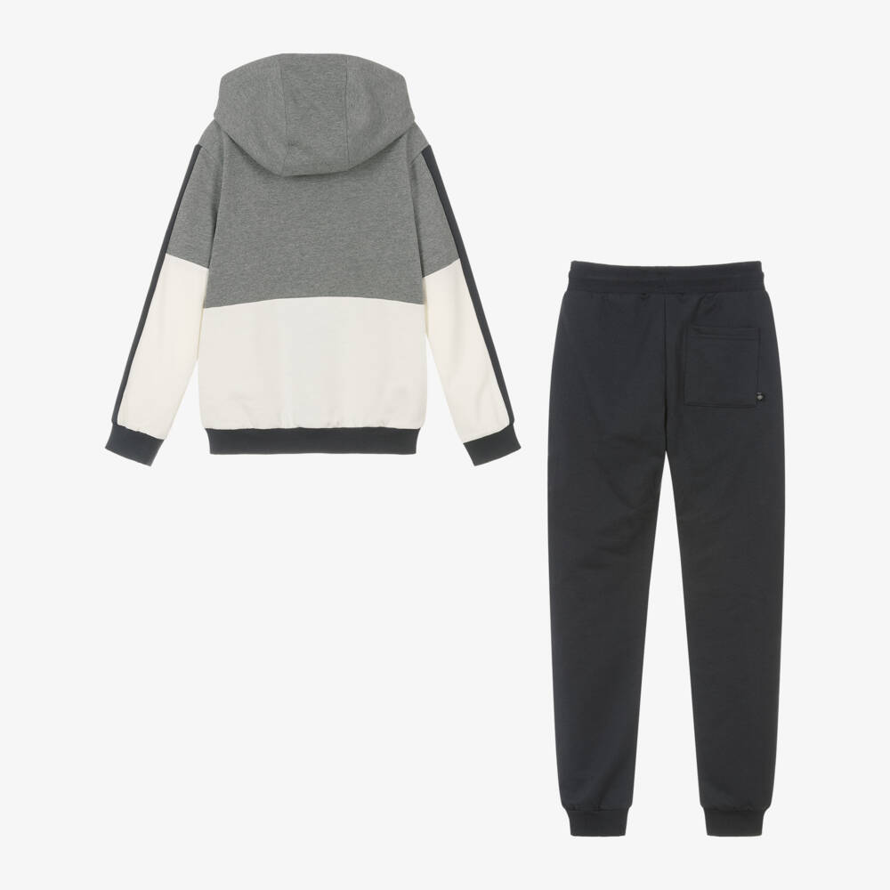 Mayoral Nukutavake-Boys Slate & Ash Jersey Ensemble | Childrensalon Outlet