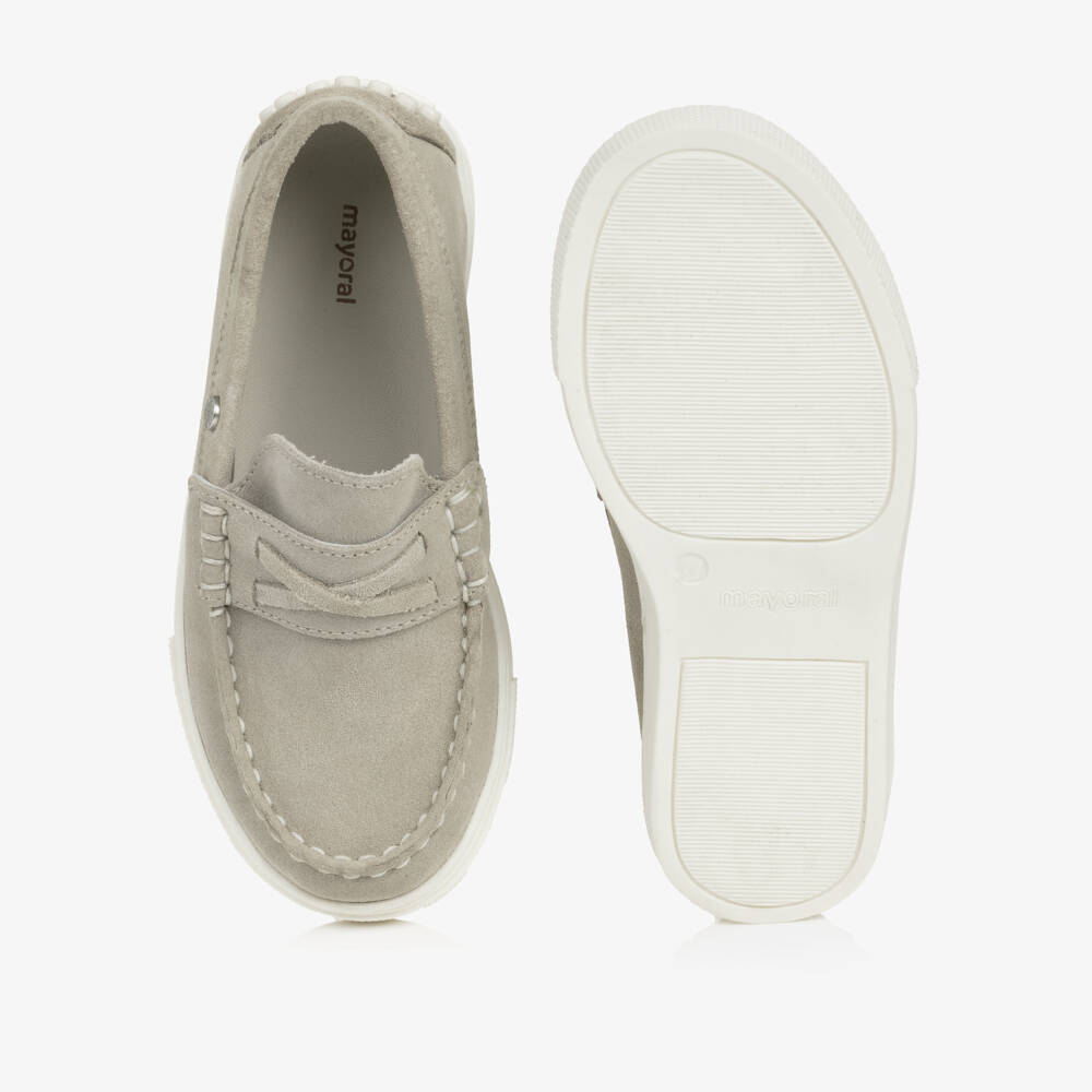 Mayoral-Boys Slate Slip-On Loafers | Childrensalon Outlet