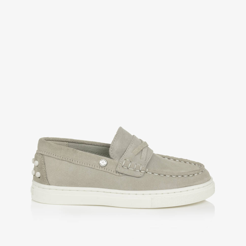 Mayoral-Boys Slate Slip-On Loafers | Childrensalon Outlet