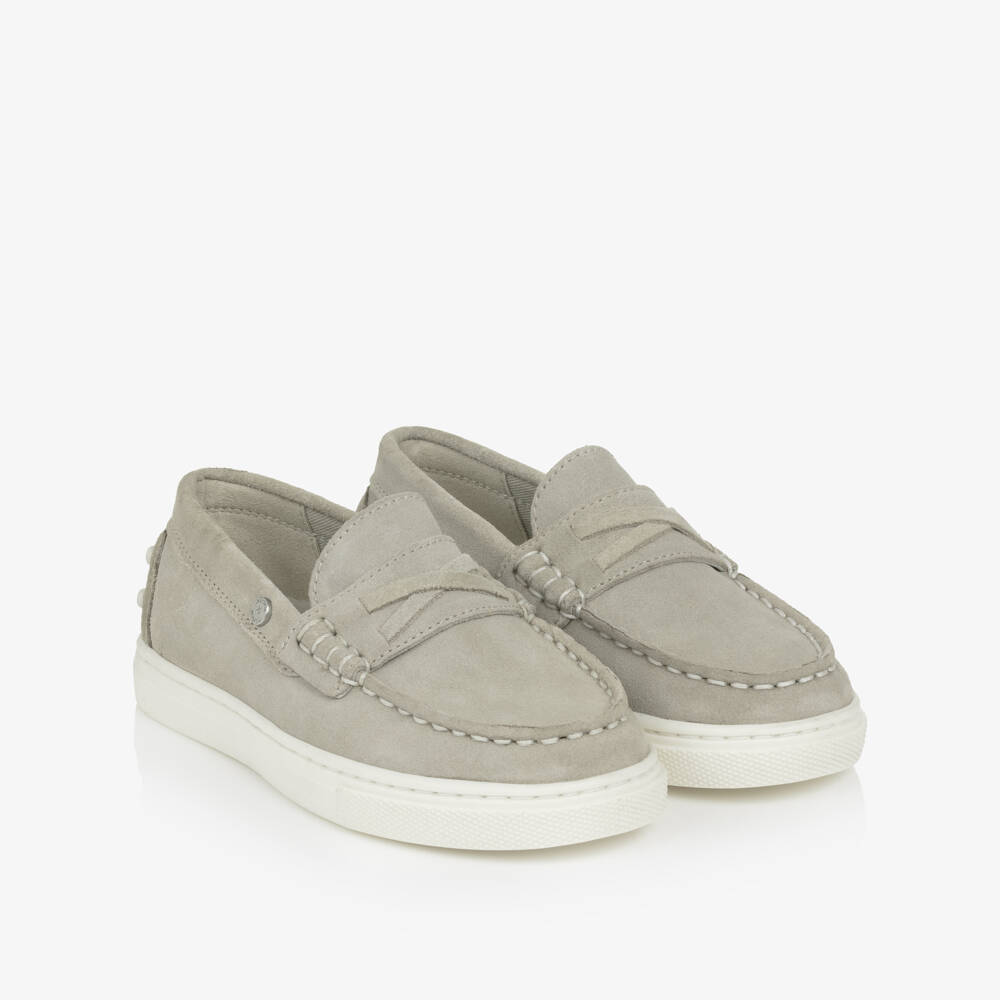 Mayoral-Boys Slate Slip-On Loafers | Childrensalon Outlet