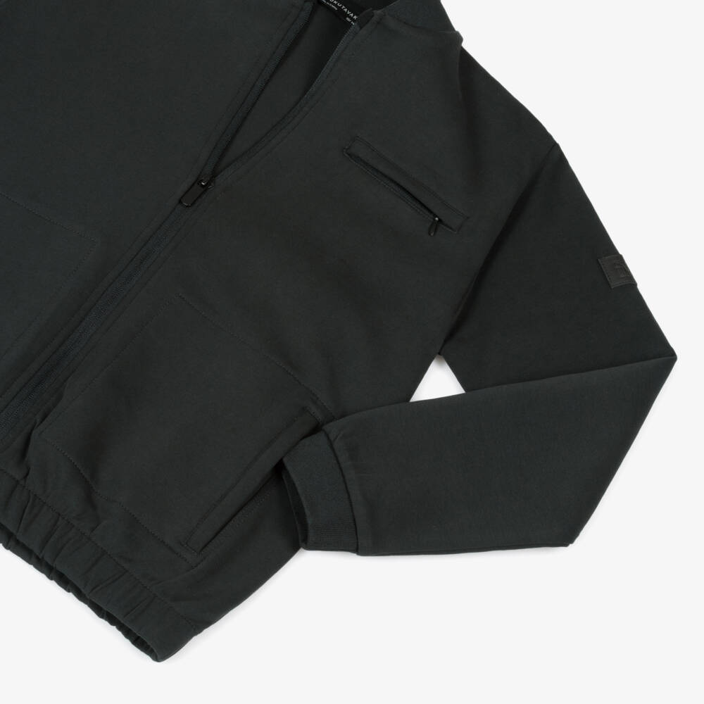 Mayoral Nukutavake-Boys Sleek Black Knit Jacket | Childrensalon Outlet