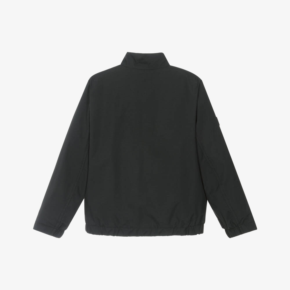 Mayoral Nukutavake-Boys Sleek Black Spring Jacket | Childrensalon Outlet