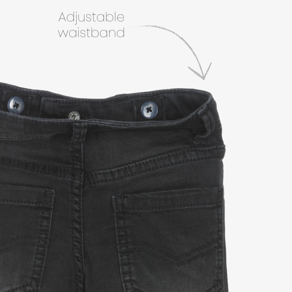 Mayoral-Boys Slim Black Denim Trousers | Childrensalon Outlet