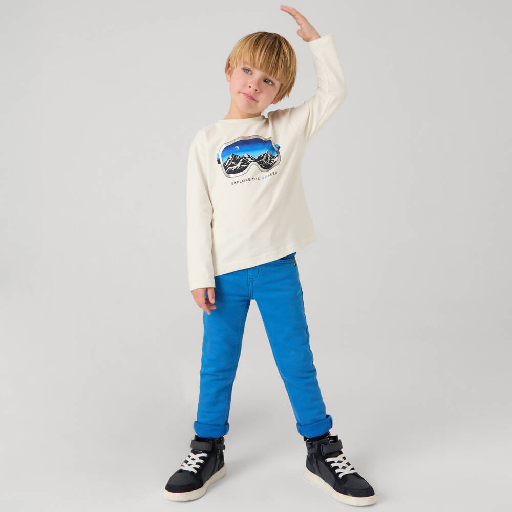 Mayoral-جينز دنيم سليم فيت لون أزرق للأولاد | Childrensalon Outlet