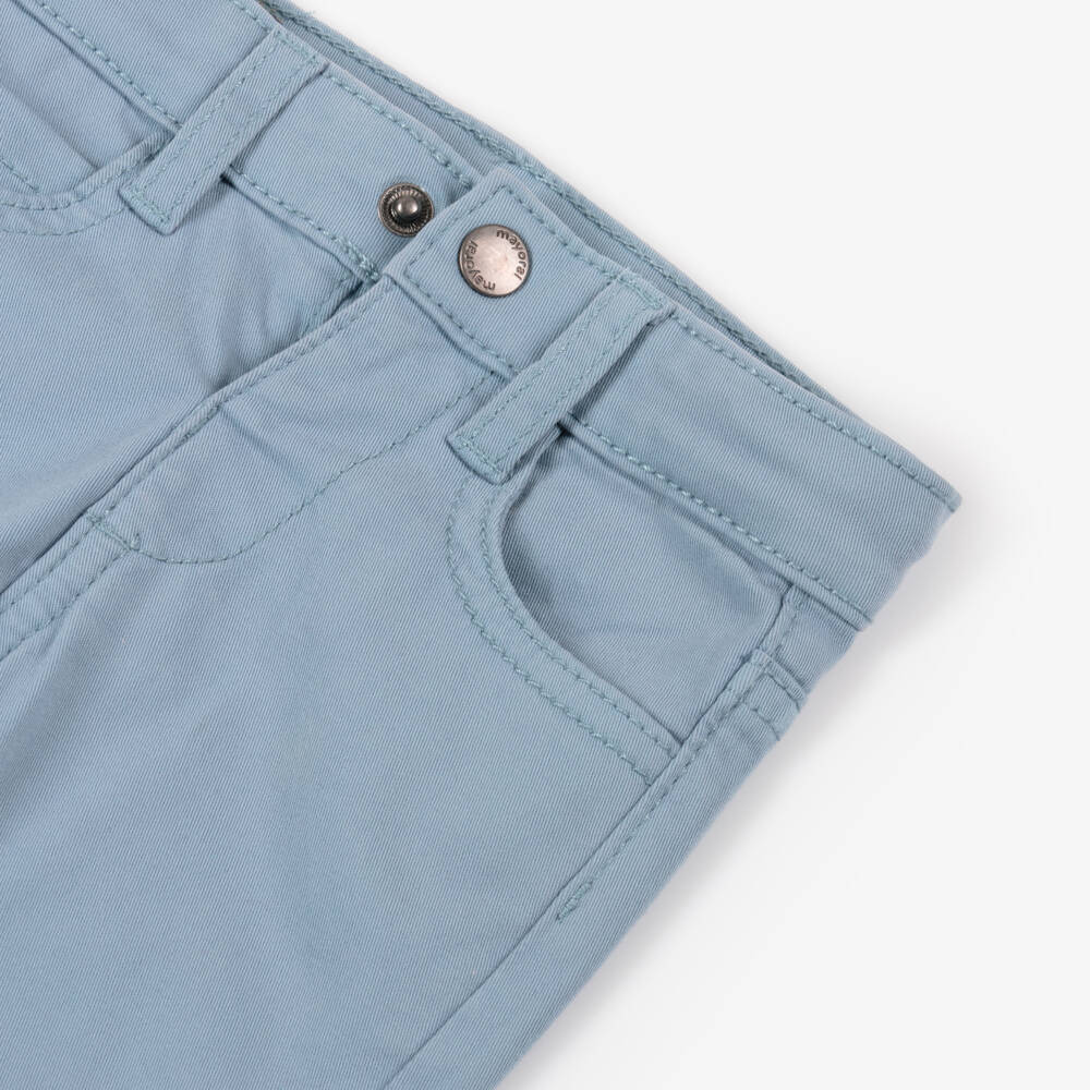 Mayoral-Boys Slim Fit Blue Trousers | Childrensalon Outlet