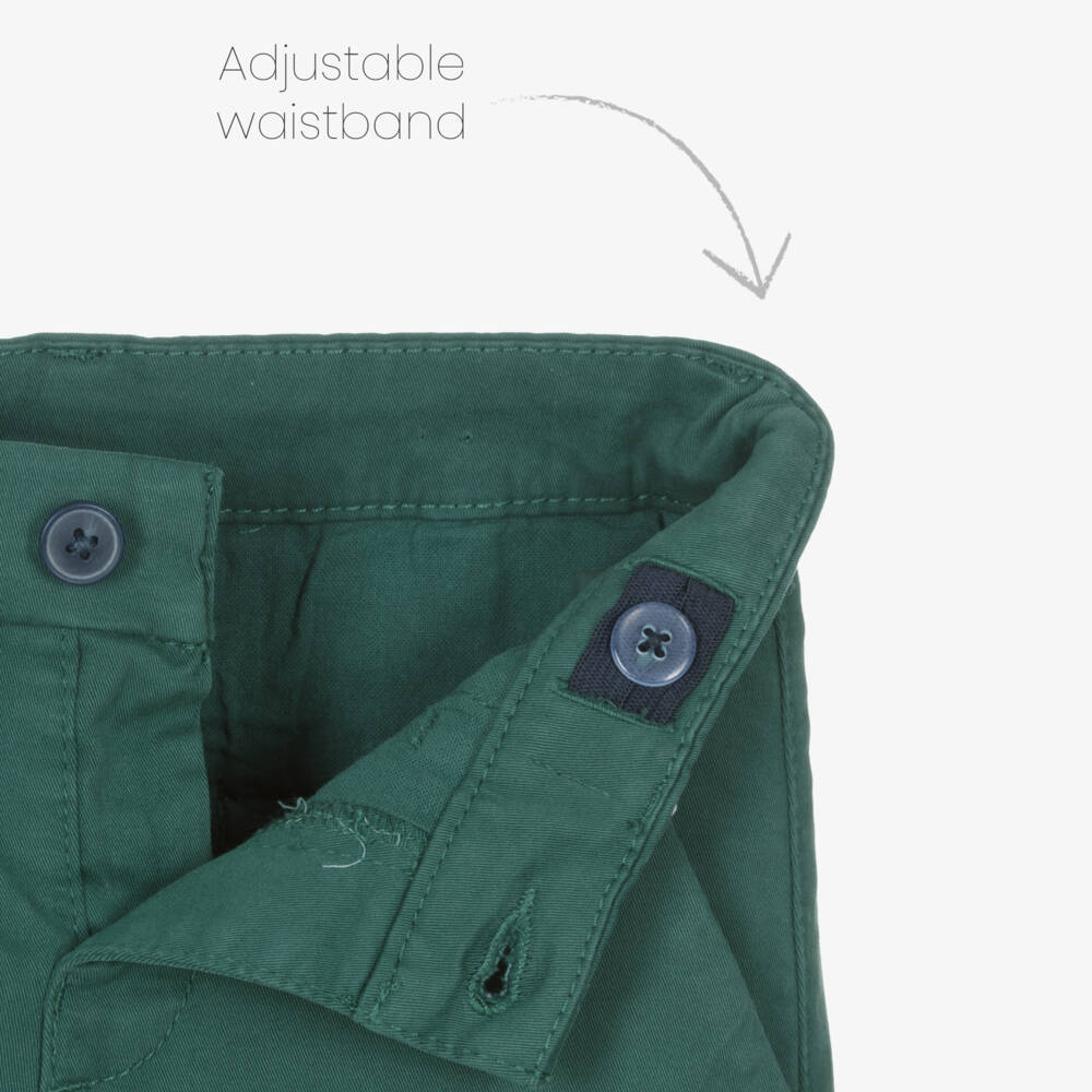 Mayoral-Зеленые брюки чинос зауженного кроя | Childrensalon Outlet