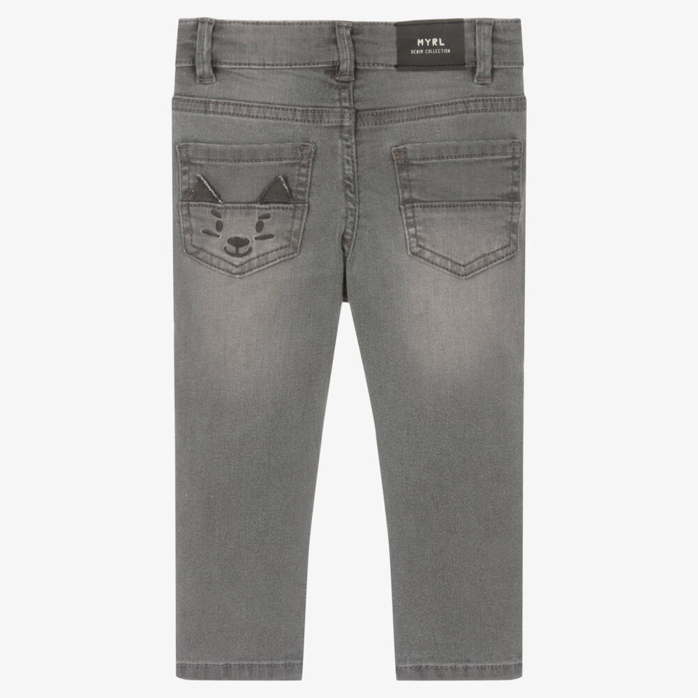 Mayoral-Серые зауженные джинсы | Childrensalon Outlet